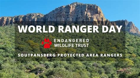 World Ranger Day 2022: The Endangered Wildlife Trust's SPA .